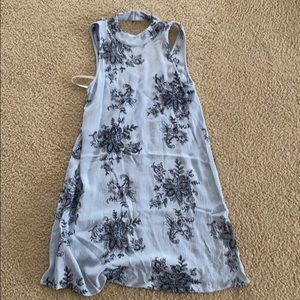 beautiful light blue shift dress